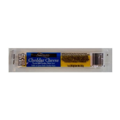 Sargento Mild Cheddar Cheese Stick, 4 x 24 x 1 oz Case - Cheese & Dairy