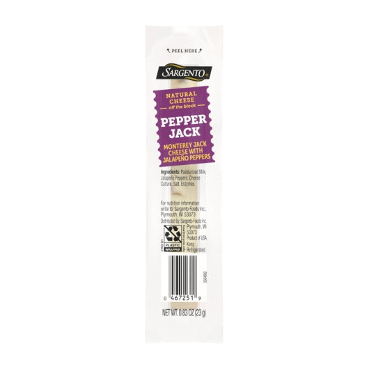 Sargento Pepper Jack Cheese Stick, 4 x 24 x 0.83 oz Case - DOT product image 2