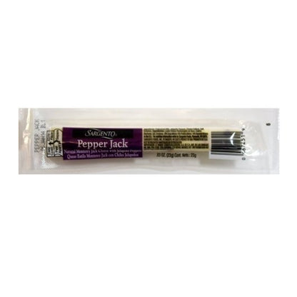 Sargento Pepper Jack Cheese Stick, 4 x 24 x 0.83 oz Case - Cheese & Dairy