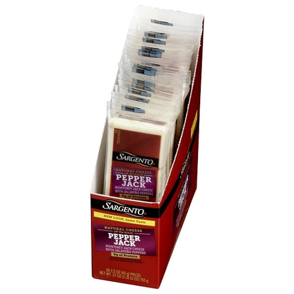Sargento Pepper Jack Cheese Snack, 4 x 18 x 1.5 oz Case - DOT product image 8