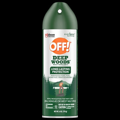 OFF! Deep Wood Scented Aerosol, 12 x 6 oz Case - Cleaners & Sanitizers