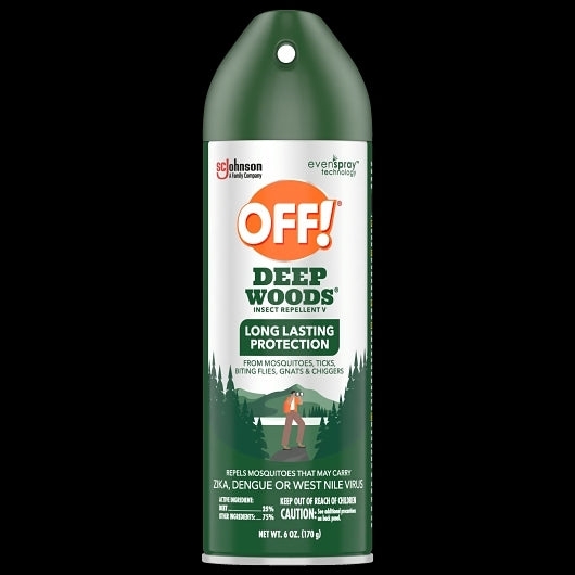 OFF! Deep Wood Scented Aerosol, 12 x 6 oz Case - Cleaners & Sanitizers