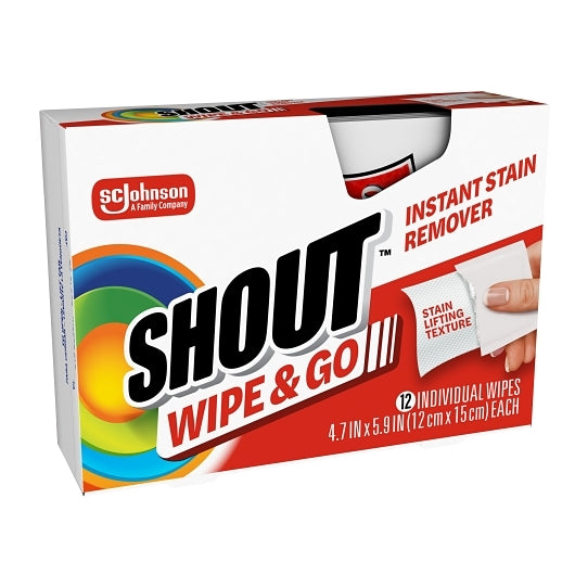 Shout WIPES 12 COUNT, 12 x 12 each Case - DOT product image 2
