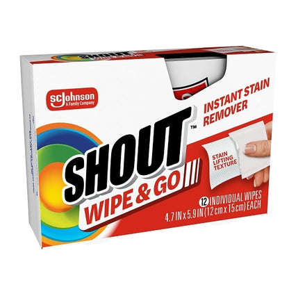 Shout WIPES 12 COUNT, 12 x 12 each Case - DOT product image 2