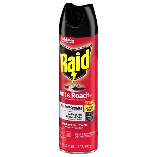 Raid ANT&ROACH KILLER OUTDOOR FRESH 17.5Z, 12 x 17.5 oz Case - DOT product image 2