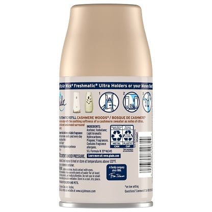Glade AUTOMATIC SPRAY REFILL CASHMERE WOODS, 6 x 6.2 oz Case - DOT product image 4