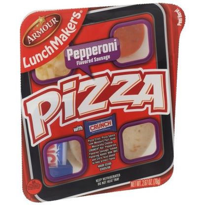 Armour LunchMakers Pepperoni Pizza, 18 x 2.67 oz Case - Prepared Foods