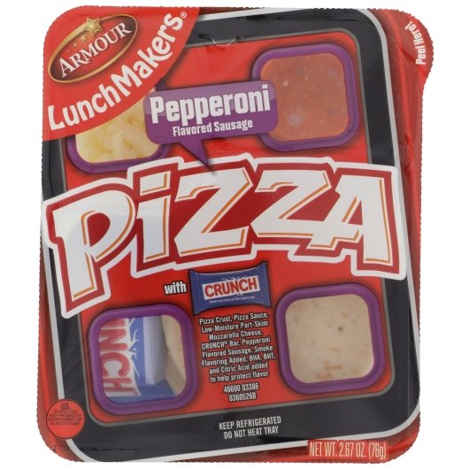 Armour Lunchmaker Pepperoni Pizza, 18 x 2.67 oz Case - DOT product image 2