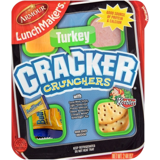 Lunchmaker Turkey Cracker Crunchers with Butterfinger, 18 x 2.44 oz Case - DOT product image 2