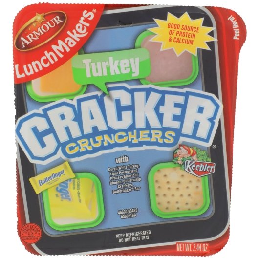 Lunchmaker Turkey Cracker LunchMakers Turkey Cracker Crunchers with Butterfinger, 18 x 2.44 oz Case - Crackers & Grahams