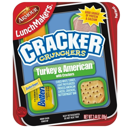 Lunchmaker Turkey Cracker Crunchers with Butterfinger, 18 x 2.44 oz Case - DOT product image 5