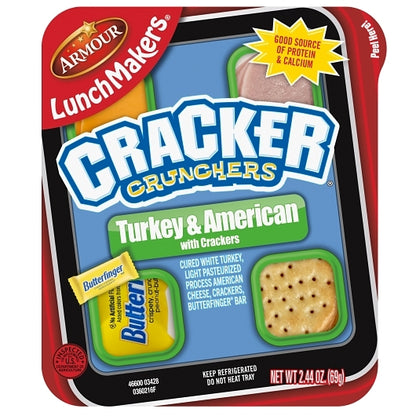 Lunchmaker Turkey Cracker Crunchers with Butterfinger, 18 x 2.44 oz Case - DOT product image 5