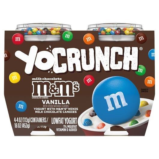 YoCrunch Milk Chocolate M&M's with Low Fat Vanilla Yogurt, 6 x 16 oz Case - DOT product image 2