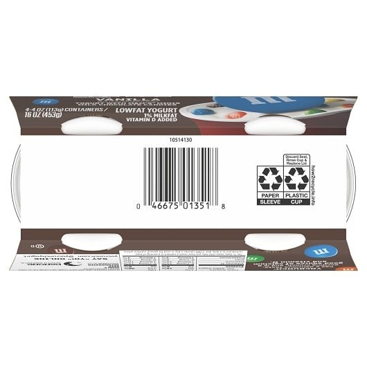 YoCrunch Milk Chocolate M&M's with Low Fat Vanilla Yogurt, 6 x 16 oz Case - DOT product image 8