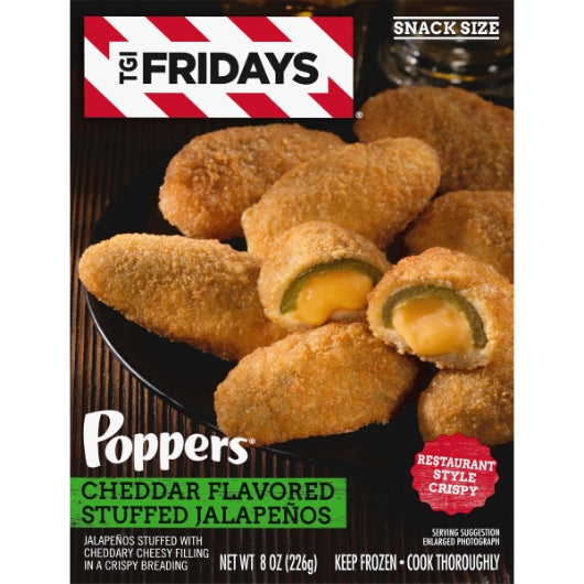Tgif Frozen Pizza Cheddar Cheese Jalapeno Poppers, 8 x 8 oz Case - DOT product image 3