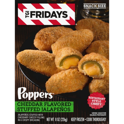Tgif Frozen Pizza Cheddar Cheese Jalapeno Poppers, 8 x 8 oz Case - DOT product image 3