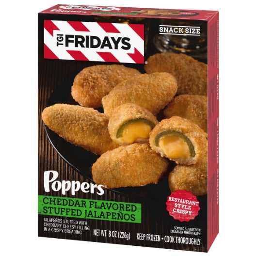 Tgif Frozen Pizza Cheddar Cheese Jalapeno Poppers, 8 x 8 oz Case - DOT product image 5