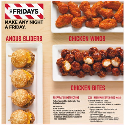 Tgi Fridays Cheeseburger Sweet & Smokey BBQ Cheeseburger Slider, 4 x 340 GR Case - DOT product image 7