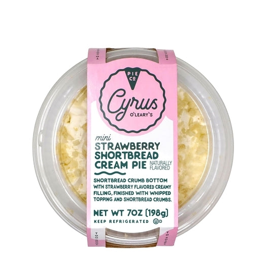 Cyrus O'Leary's Mini Strawberry Shortbread Cream Pie, 8 x 7 oz Case - Bakery & Desserts - image 2
