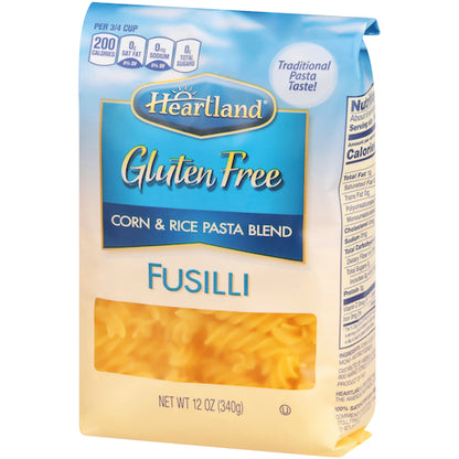 Heartland Gluten Free Fusilli, 6 x 12 oz Case - DOT product image 2