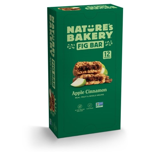 Natures Bakery Whole Wheat Apple Cinnamon Fig Bar, 7 x 12 x 2 oz Case - Alternate product angle or state
