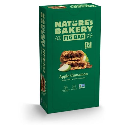 Natures Bakery Whole Wheat Apple Cinnamon Fig Bar, 7 x 12 x 2 oz Case - Alternate product angle or state