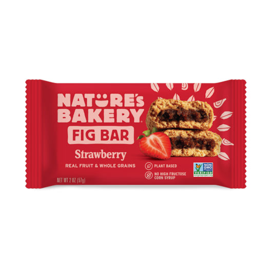 Natures Bakery Whole Wheat Strawberry Fig Bar, 7 x 12 x 2 oz Case - Bakery & Desserts