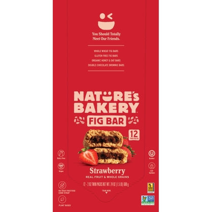 Natures Bakery Whole Wheat Strawberry Fig Bar, 7 x 12 x 2 oz Case - DOT product image 2