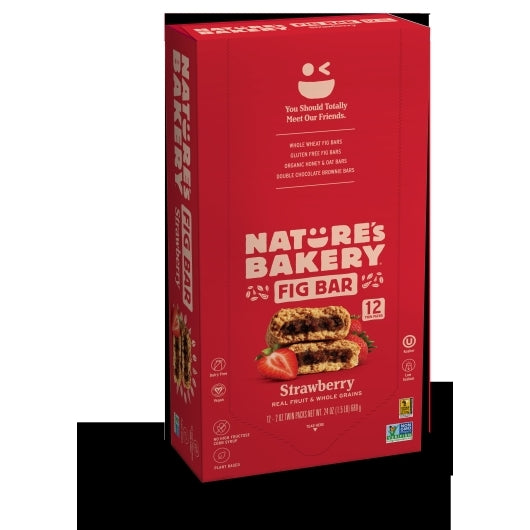 Natures Bakery Whole Wheat Strawberry Fig Bar, 7 x 12 x 2 oz Case - DOT product image 3