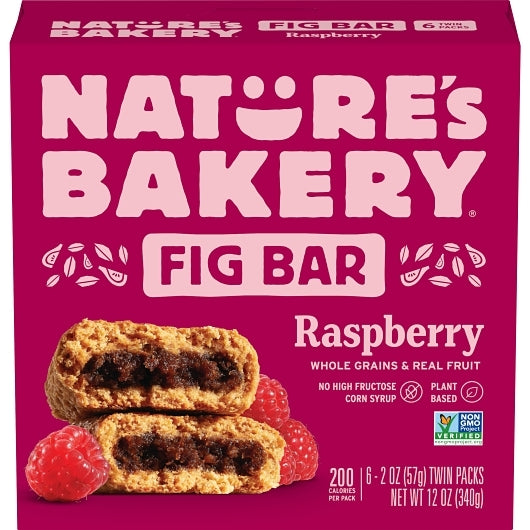 Natures Bakery Raspberry Fig Bar, 6 x 6 ct Case - Bakery & Desserts