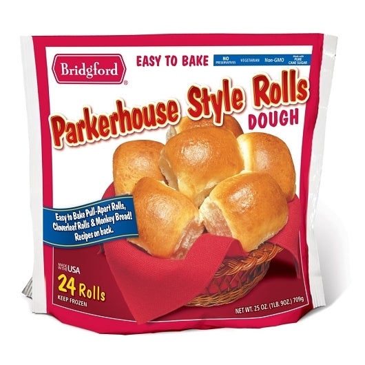 Bridgford Easy to Bake Parkerhouse Style Roll Dough, 12 x 25 oz Case - Breads, Rolls & Buns