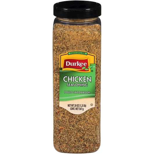 Durkee Chicken Seasoning, 6 x 20 oz Case - Front/center packaged product image