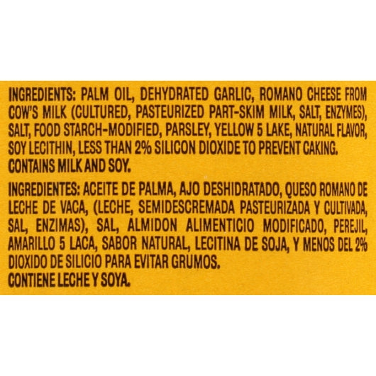 Durkee Garlic Romano Sprinkle Seasoning, 6 x 19 oz Case - DOT product image 3