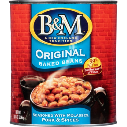 B&M Original Baked Beans, 6 x 116 oz Case - Alternate product angle or state