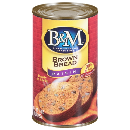 B&M BREAD BRIGHT AND MELLOW BROWN BREAD RAISINS, 12 x 16 oz Case - DOT product image 3