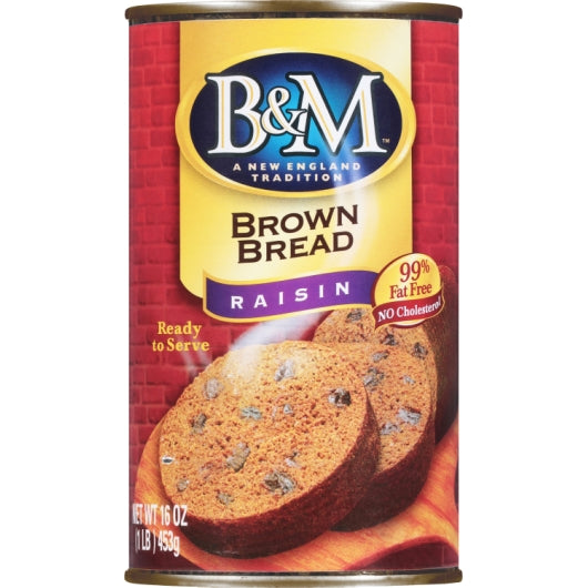 B&M BREAD BRIGHT AND MELLOW BROWN BREAD RAISINS, 12 x 16 oz Case - DOT product image 4