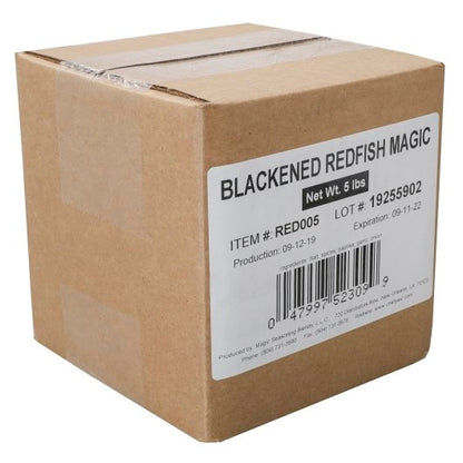 Magic Seasoning Blackened Redfish Seasoning, 1 x 5 lb Case - GS1 closed shipping case image