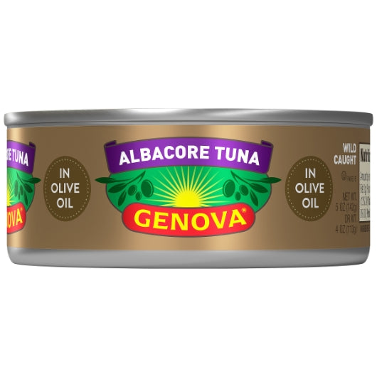 Genova Solid White Albacore Tuna In Olive Oil, 12 x 5 oz Case - DOT product image 2