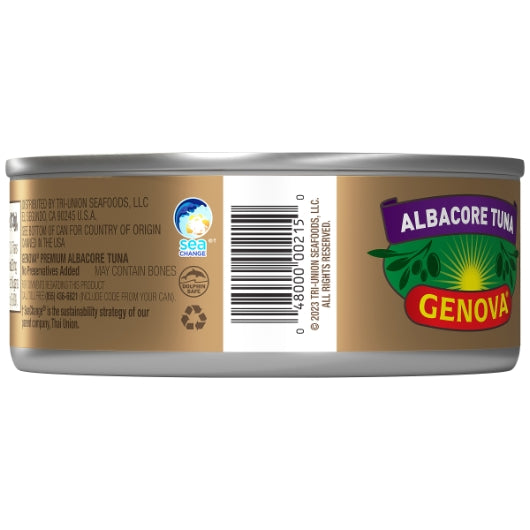 Genova Solid White Albacore Tuna In Olive Oil, 12 x 5 oz Case - DOT product image 5