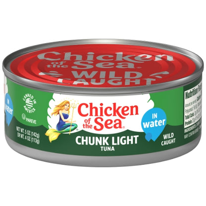 Chicken Of The Sea Chunk Light Tuna In Water, 48 x 5 oz Case - Meat, Poultry & Seafood