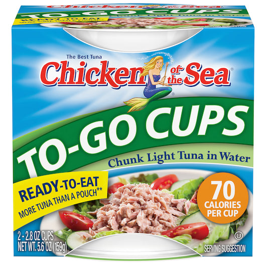 Chicken Of The Sea Chunk Light Tuna In Water Bowl, 8 x 5.6 oz Case - Plates Bowls