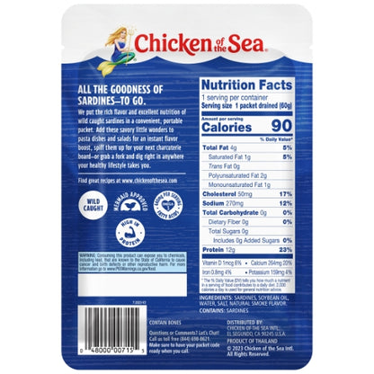 Chicken Of The Sea Sardines In Oil Pouch, 36 x 3.53 oz Case - DOT product image 4