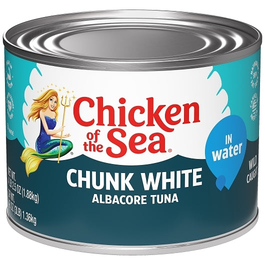 Chunk Albacore White Chunk Albacore Tuna In Water, 6 x 66.5 oz Case - Meat, Poultry & Seafood