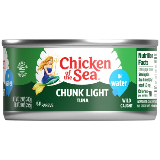 Chicken Of The Sea Chunk Light Tuna In Water, 24 x 12 oz Case - DOT product image 2