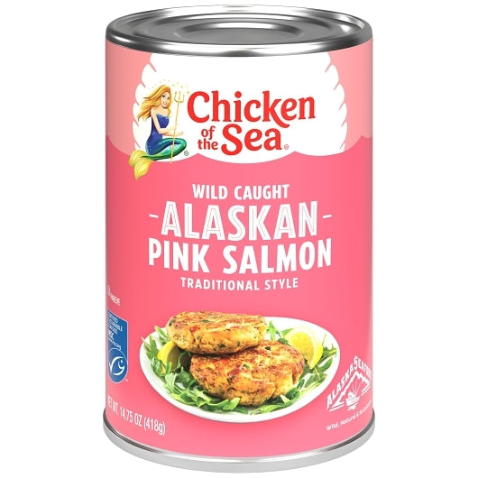 Chicken Of The Sea Traditional Pink Salmon, 12 x 14.75 oz Case - Meat, Poultry & Seafood