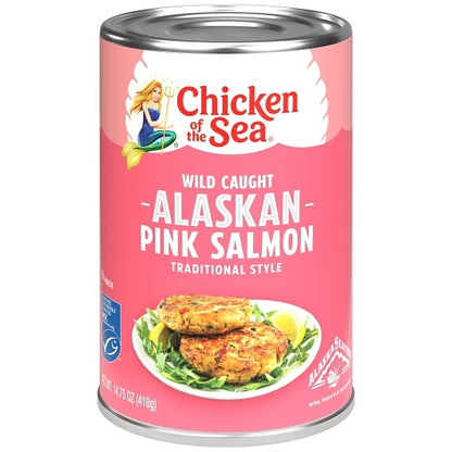 Chicken Of The Sea Traditional Pink Salmon, 12 x 14.75 oz Case - Meat, Poultry & Seafood
