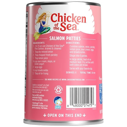 Chicken Of The Sea Traditional Pink Salmon, 12 x 14.75 oz Case - DOT product image 3