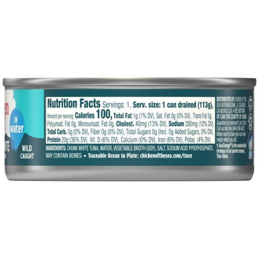 Chicken Of The Sea Chunk Albacore Tuna In Water, 24 x 5 oz Case - DOT product image 4