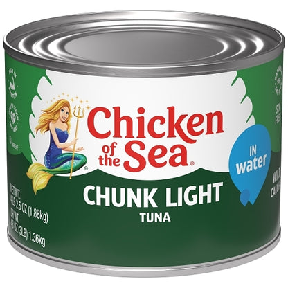 Chicken Of The Sea Imported Chunk Light Tuna in Water, 6 x 66.5 oz Case - Meat, Poultry & Seafood