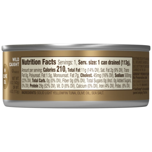 Genova Yellowfin Tuna In Olive Oil, 24 x 5 oz Case - DOT product image 6